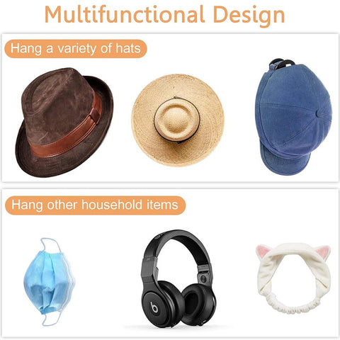 Hat Holder Sticky Wall Mount Hook-HA00887-Veeddydropshipping