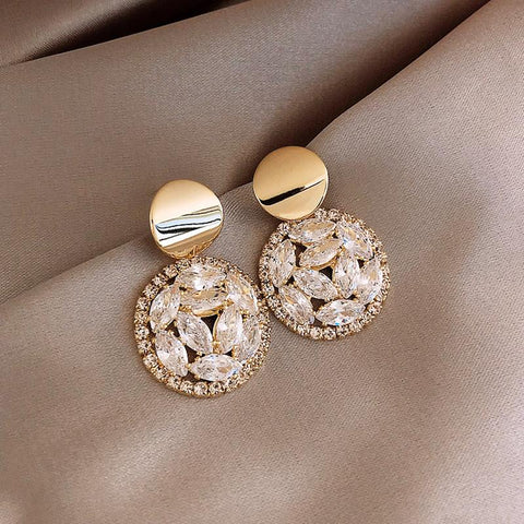 Moon Dangle Earrings  Pendant Earring Girl Party Jewelry Gift -JW00286-Veeddydropshipping