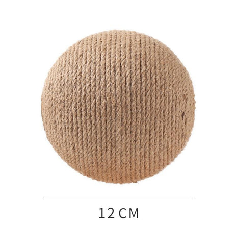Wood Stand Sisal Rope Ball Cat Scratcher Toy-HA01432-Veeddydropshipping