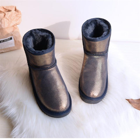 Lady Thick Plush Boots Women&#39;s Shoes Warm Shoes-BS01046-Veeddydropshipping