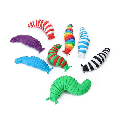 Funny Fidget Slugs Articulated Sensory Slug Toy Realistic Worm Caterpillar-TB01541-Veeddydropshipping