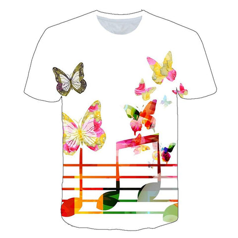 2023 Music Note Baby Boy Girl T Shirts Summer Kids Fashion Casual Tops-TB01139-Veeddydropshipping