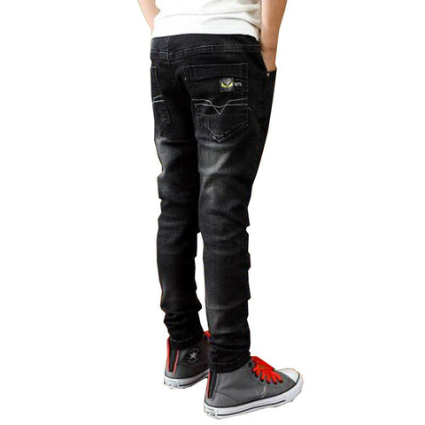 Boys pants spring autumn black jeans kids casual trousers boys jeans-TB01272-Veeddydropshipping