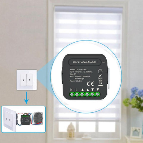 ABHU Wifi-CP03 Tuya Curtain Switch Module For Roller Shutter-TI01088-Veeddydropshipping