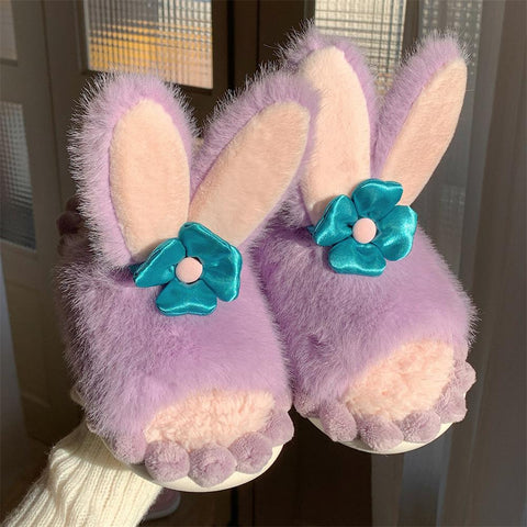slippers winter warm slippers indoor fluffy warm home-BS01206-Veeddydropshipping