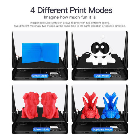 3D Printer Large Build Volume 300x300x400mm Independent Dual Extruder 3D Printer-Veeddydropshipping