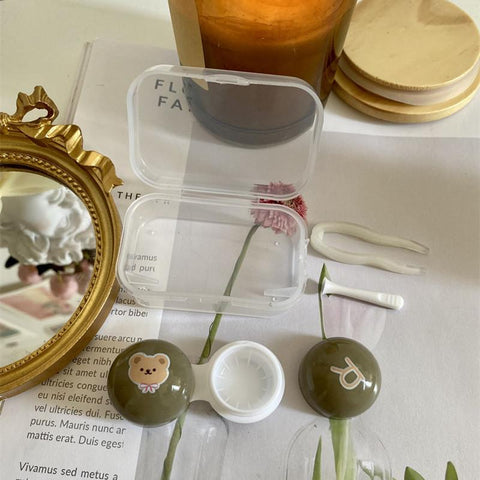 Random Portable Contact Lens Case-BH00844-Veeddydropshipping