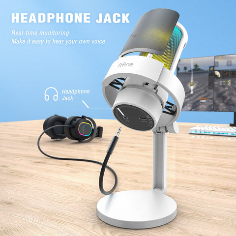 USB Microphone for Recording and Streaming on PC and Mac,Headphone -CE01035-Veeddydropshipping