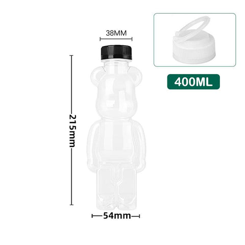 Tea Bottle Puppet Bear Shaped Thickened Net Cup-HA01274-Veeddydropshipping
