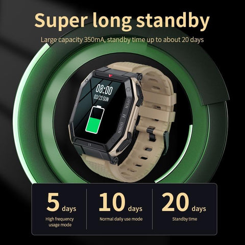Fashion Smart Watch For Men 1.85 Inch Full Touch Screen Bluetooth Calls -CE00614-Veeddydropshipping