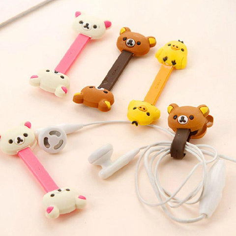 3 pcs Cute Cartoon Mobile Phone USB Cable Cable Winder Cable Control Cable Protector-PA00864-Veeddydropshipping
