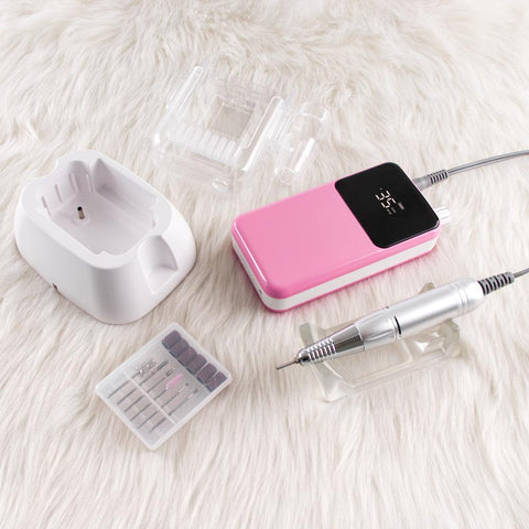 Rechargeable Desktop Base Manicure Electric Machine Nail File -BH01023-Veeddydropshipping