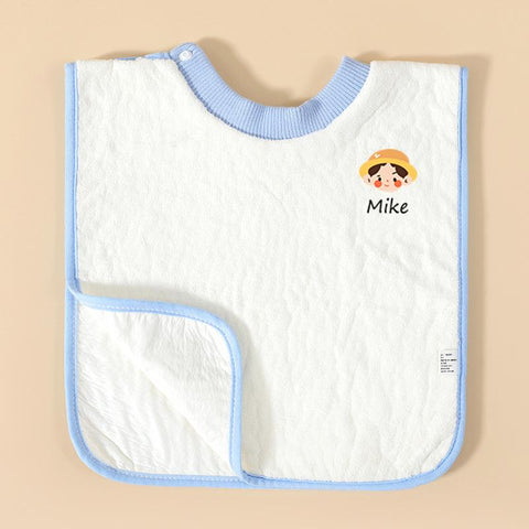 Baby Bibs Coral Fleece Baby Feeding Saliva Apron Face Towel Cute Bibs Girls Boys-TB00484-Veeddydropshipping