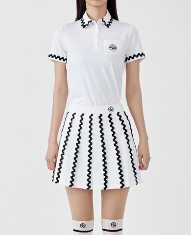UTAA KOREAN ORIGINAL SINGLE GOLF CLOTHING WOMEN'S POLO SHIRT -OS00770-Veeddydropshipping