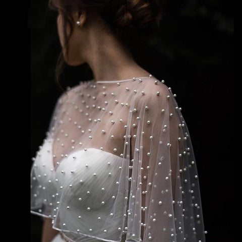 Wedding Accessories Bridal Evening Wrap Shawl-WF01440-Veeddydropshipping