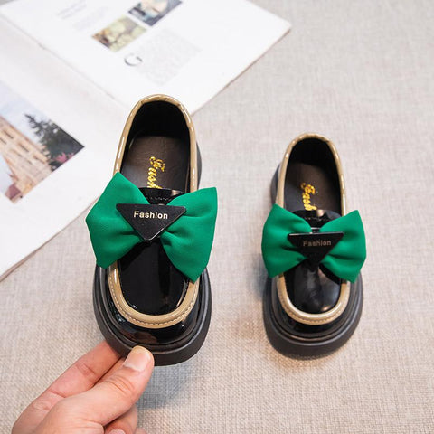 British Style Leather Shoes for Girls Children 2023 Round-TB00113-Veeddydropshipping