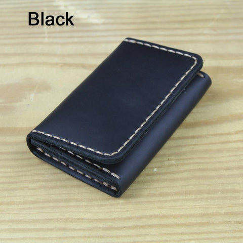 Leather Card Holder Men small Purse Credit ID card Holder-BS00582-Veeddydropshipping