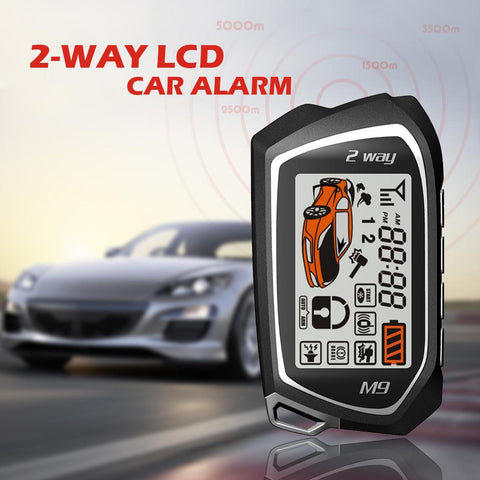 Germany Spy Two Way Car Alarm System Remote Wireless Engine Start Security 2-AM00581-Veeddydropshipping