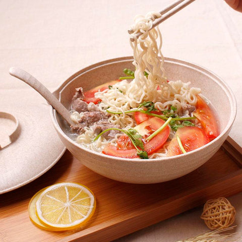 Wheat Straw Bowl instant noodles bowl-HA01328-Veeddydropshipping