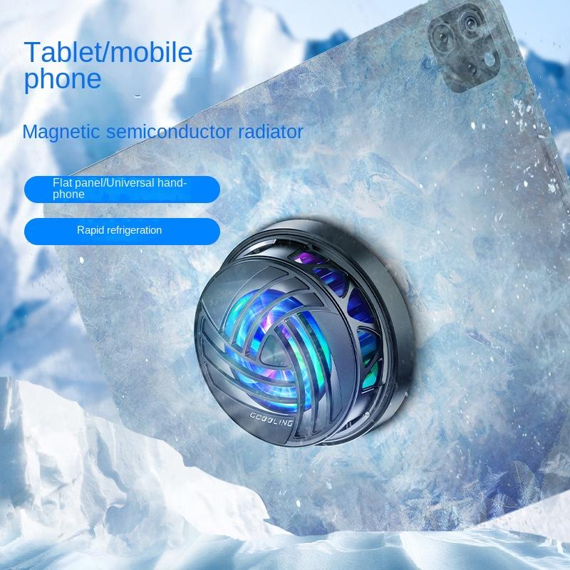 2022 new mobile phone cooler radiator Magsafe PUBG RGB phone tablet radiator semiconductor-PA00612-Veeddydropshipping
