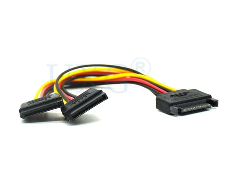 SATA II Hard Disk Power 15Pin SATA Male To 2 Female 15Pin -CE00020-Veeddydropshipping