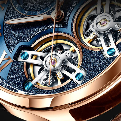 Design Double Flywheel Automatic Mechanical Watch -JW00604-Veeddydropshipping