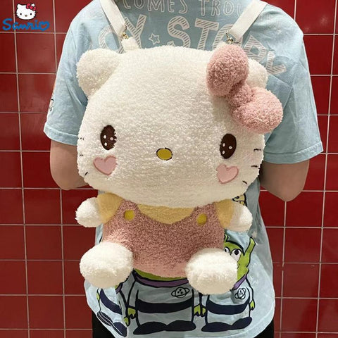 Kawaii Kitten Plush Backpacks Cute Stuffed Pink Purple Cartoon-TB00091-Veeddydropshipping