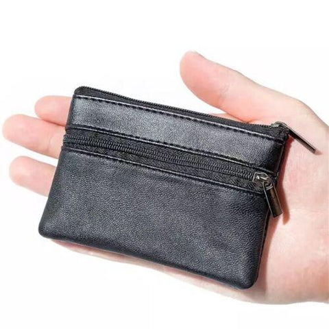 Small Coin Pouch Purse Key Holder Leather-MF00739-Veeddydropshipping