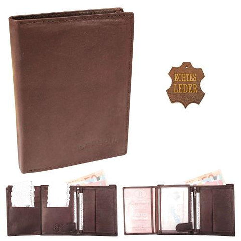 Geldbeutel Portemonnaie echt Leder Hochformat Querformat-WF01055-Veeddydropshipping