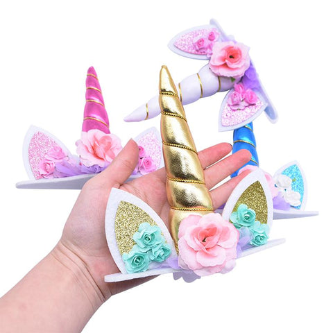 Cake Topper Unicorn Birthday Party Decorations-HA00634-Veeddydropshipping