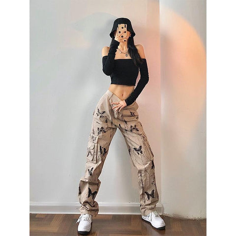 High waist street women tooling pants89-WF00589-Veeddydropshipping