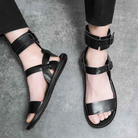 Leather Casual Shoes Breathable Beach Sandals Outdoor-BS01489-Veeddydropshipping