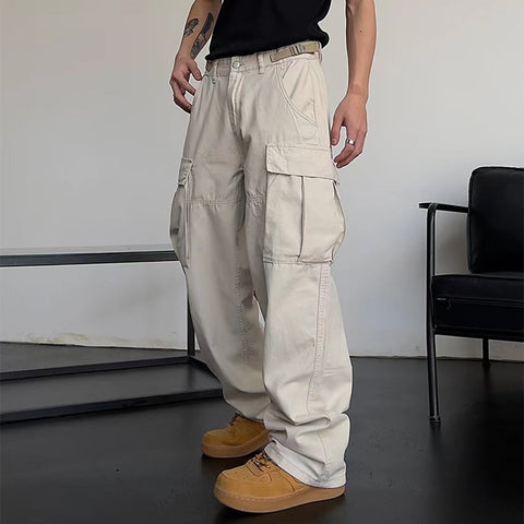 cross print washed jeans men ins trend retro loose-MF00575-Veeddydropshipping