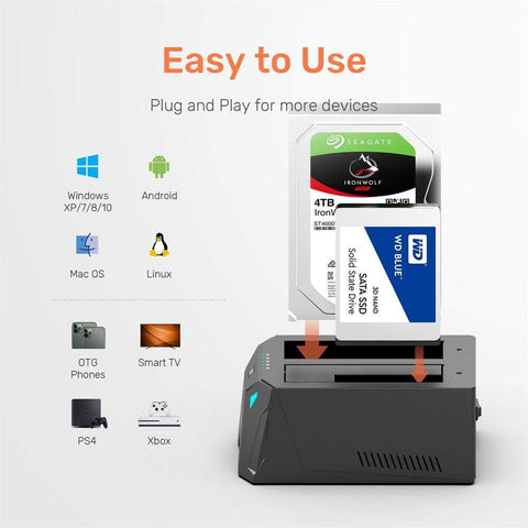 Dual Hard Drive Docking Station-CO00953-Veeddydropshipping