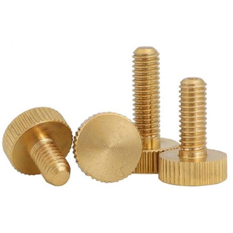 Knurled Brass head Hand tighten Thumb Screws-TI00579-Veeddydropshipping