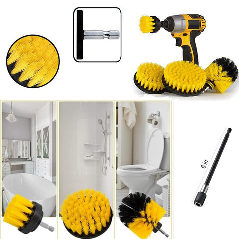 Drill Brush Attachment Set Power Scrubber Wash Cleaning-AM00357-Veeddydropshipping