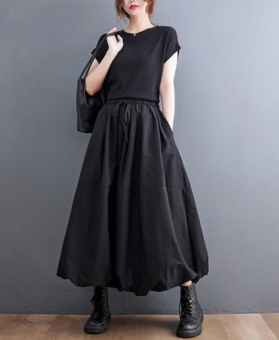 Vintage High Waist Pleated Skirt Women-WF00563-Veeddydropshipping
