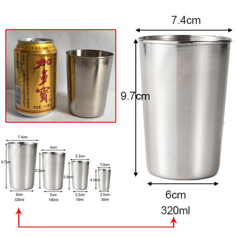 Outdoor Stainless Steel Cups Shots Set-HA01276-Veeddydropshipping