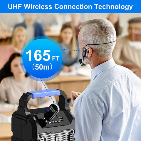 Wireless Microphone Headset UHF Wireless Headset &amp; Handheld-CE01272-Veeddydropshipping