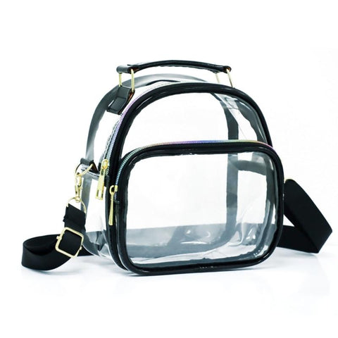Bags with Removable Strap Stadium Approved Bags Zipper Closure Shoulder-BS00388-Veeddydropshipping