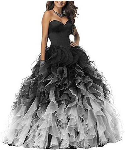 Sweethart Ball Gown Puffy Prom Dresses-WF01557-Veeddydropshipping