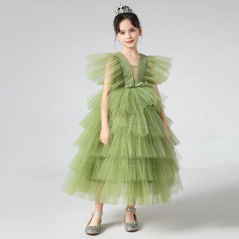 Teenage Girls Dress Children&#39;s Clothing Party Elegant Princess Long-TB00868-Veeddydropshipping