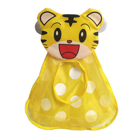 Cute Duck Frog Baby Bath Toys Organizer Strong Suction Cup Mesh Toy Storage Bag-TB00514-Veeddydropshipping