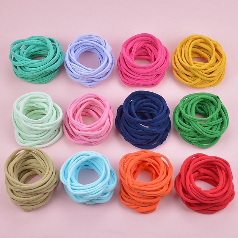 20Pcs/Lot Baby Nylon Headband Soft Girls Hairbands Elastic Hair Bands For Children-TB00418-Veeddydropshipping