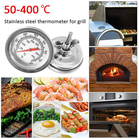 Stainless Steel Smoker Grill Temperature Gauge-HA00990-Veeddydropshipping