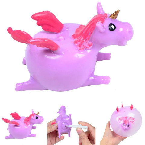 Kids Funny Dinosaur Animals Inflate Vent Balls Toy Squeeze Soft Ball-TB01512-Veeddydropshipping