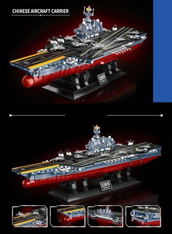 1560Pcs Military WW2 Micro NAVY ARMY Aircraft Carrier Model Building-TB01486-Veeddydropshipping