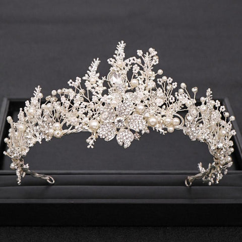 Diadem Queen Princess Tiaras Bridal Hair Jewelry Hair Accessories -JW00499-Veeddydropshipping