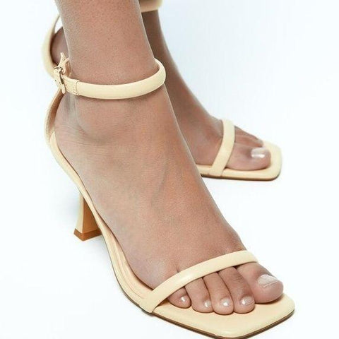 shoes women&#39;s 2022 summer new square toe open-toed-BS00834-Veeddydropshipping