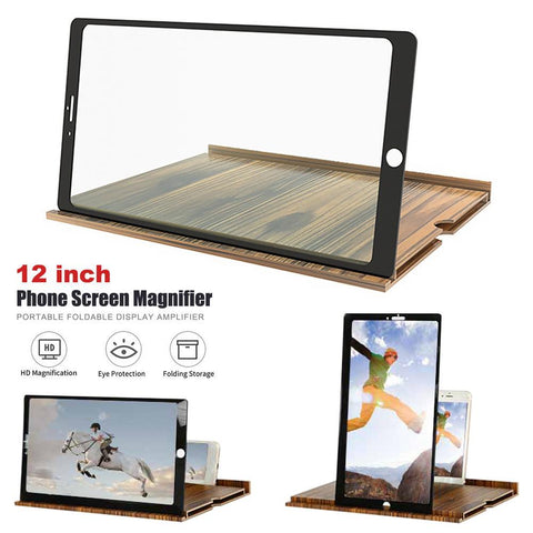 3D 12 Inch Screen Amplifier For Phone Screen Amplifier Stand Holder Mobile Magnifier For Phone-PA00759-Veeddydropshipping